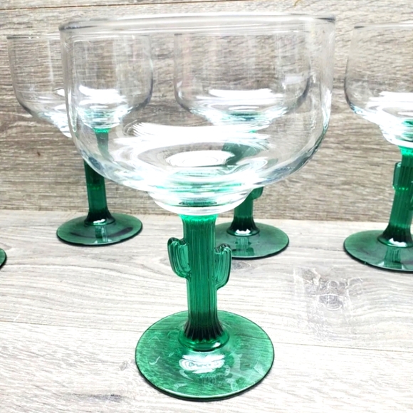 Libbey Kitchen Libbey Cactus Stem Margarita Glasses Poshmark